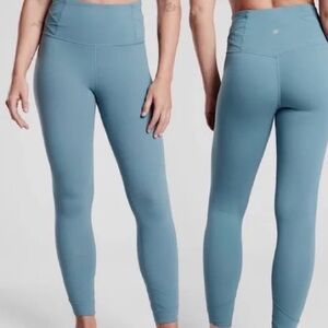 Athleta Elation Pirouette 7/8 Tights Size 1X in Rivera Blue